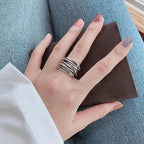 Adjustable silver layer ring - Agnes Jewels