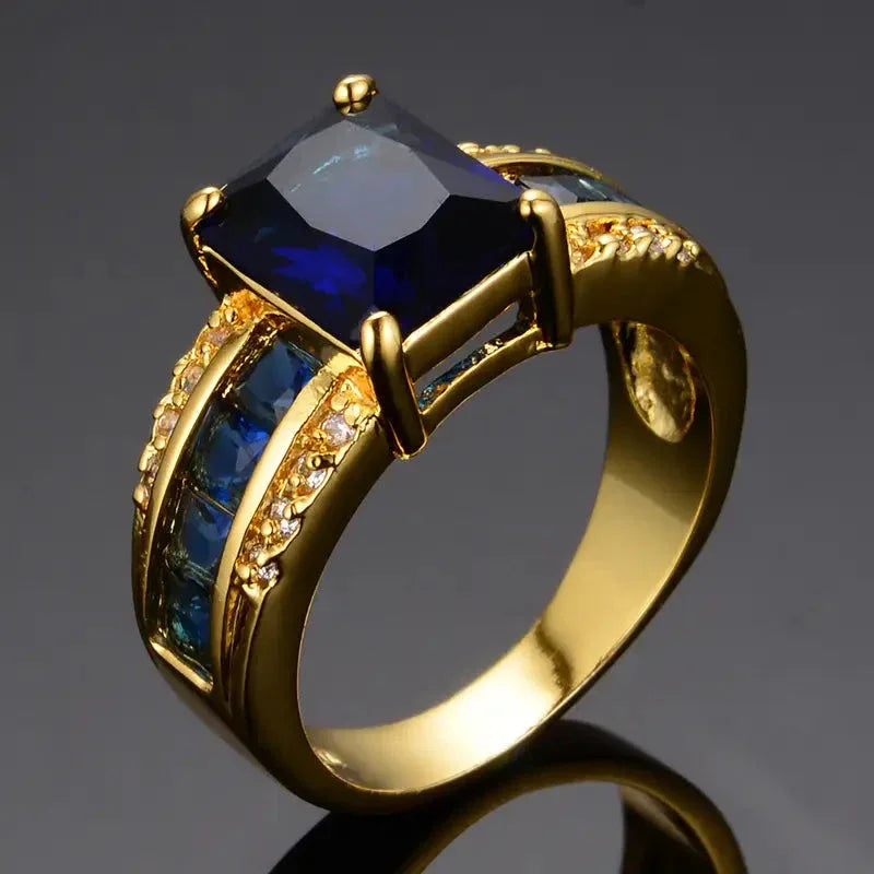Kassira Bluemont Ring | Gold - Agnes Jewels