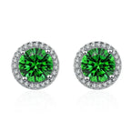 Lúcia Verdeal Earrings | White Gold - Agnes Jewels